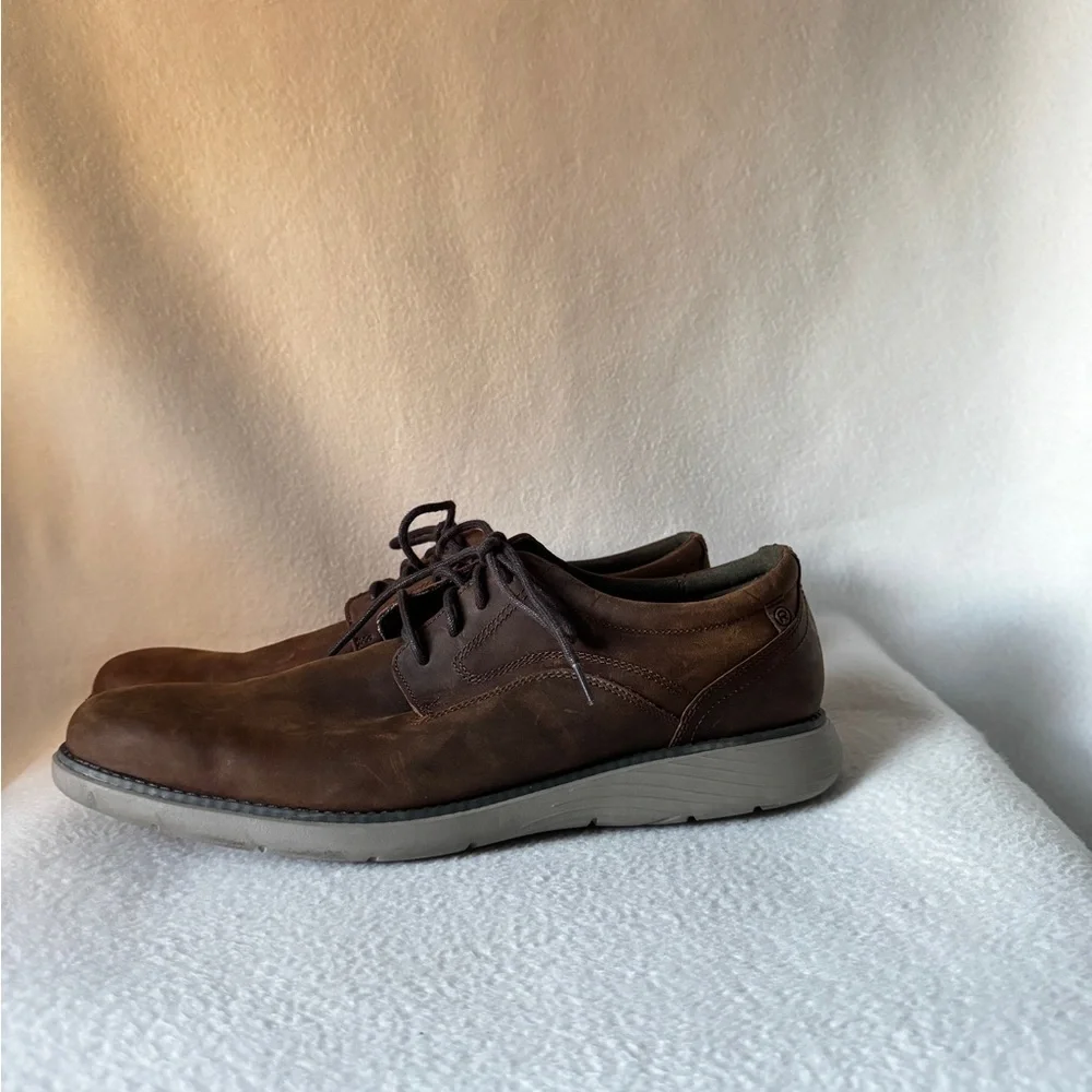 Rockport Men’s Size 12 Leather Lace Up Boat Shoes.